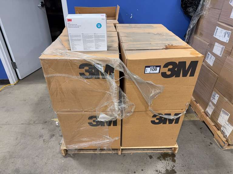 Pallet of (15)Asst. Cases of 3M N95 Masks