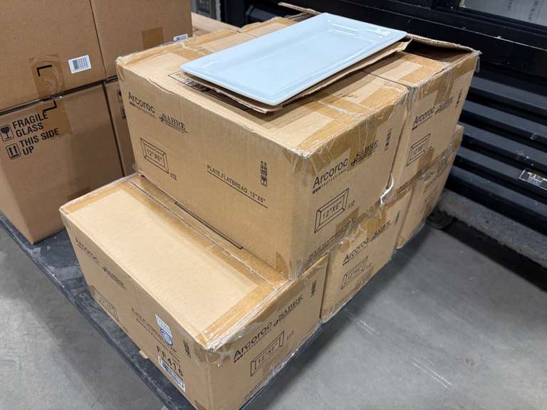 5 CASES OF ARCOROC CAPITALE 12 1/4" X 5 7/8" FLATBREAD PLATE - LOT OF 60 - NEW