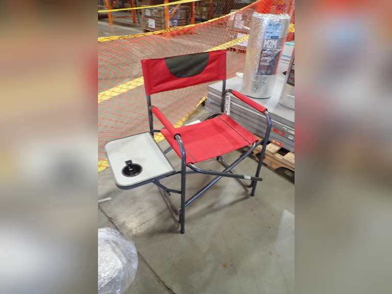 Lot of (4) Seasonal Trends Folding Chair w/Side Table.