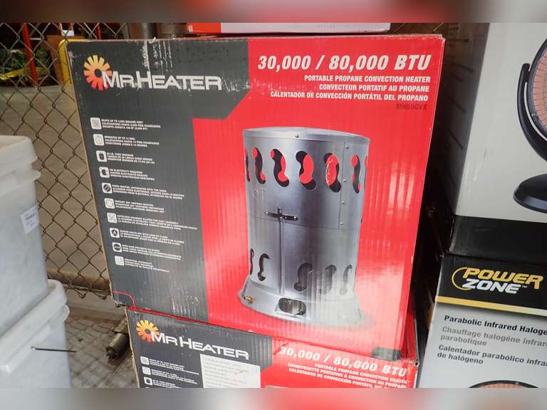 Mr. Heater MH80CVX 30,000/80,000 BTU Portable Propane Convection Heater.