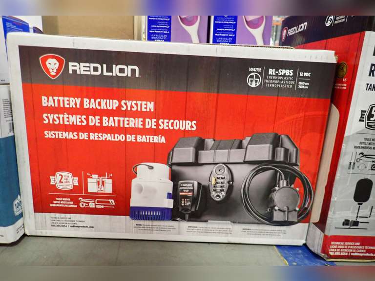 Dvc Battery Red Lion RL-SPBS 12 DVC Thermoplastic Battery Backup System. - GD ...