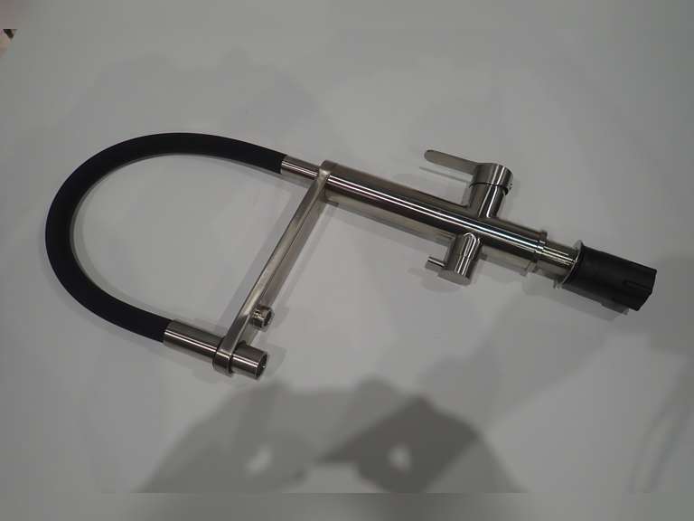 DISPLAY Zomodo Flexible Arc Pull-Down Kitchen Faucet- MISSING ALL LINES.