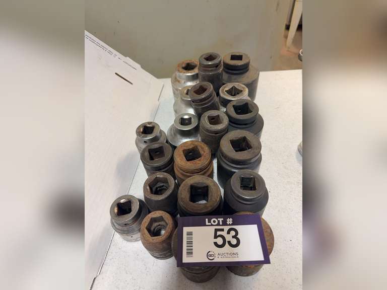 Lot of (20) Asst. Heavy Duty Sockets