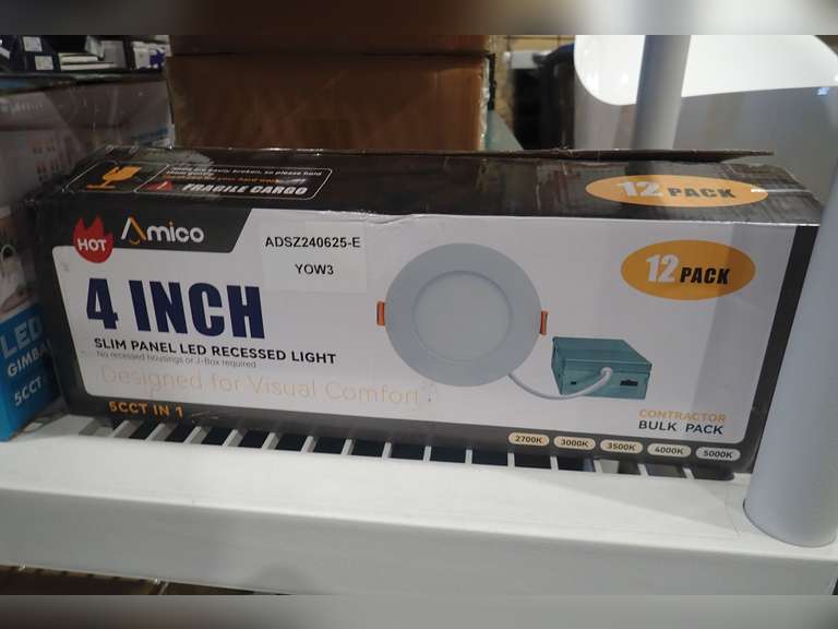 Amico 4" Slim Panel LED Recessed Light 12-pk.
