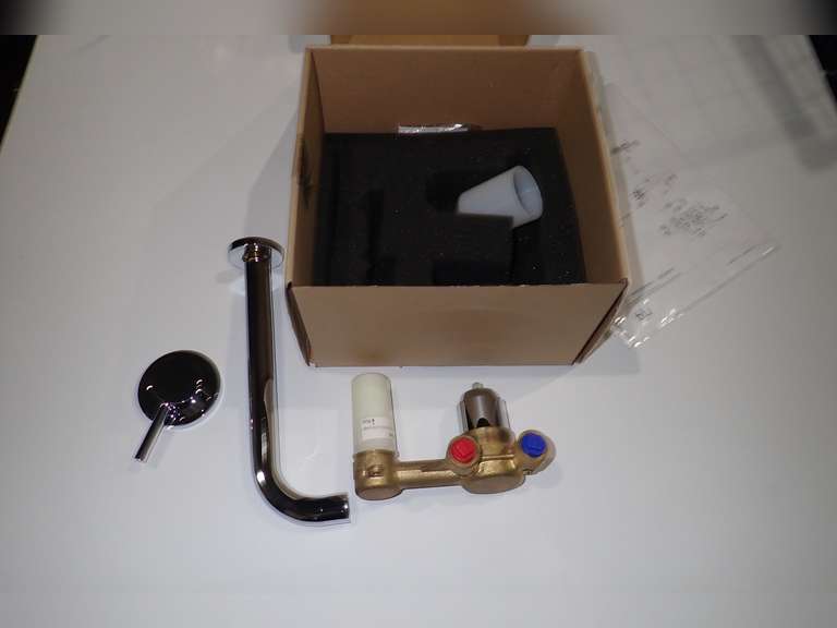 Blu Bathworks TSP210.RN Rough-In for Pure 2-Hole Wall Mounted Basin Mixer.