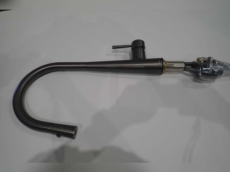 DISPLAY Vogt Arced Pull-Down Kitchen Faucet.