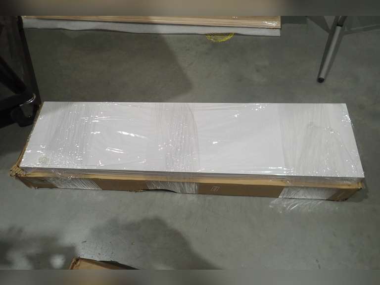 2-pc 35"x9" Floating Wall Shelves- White.