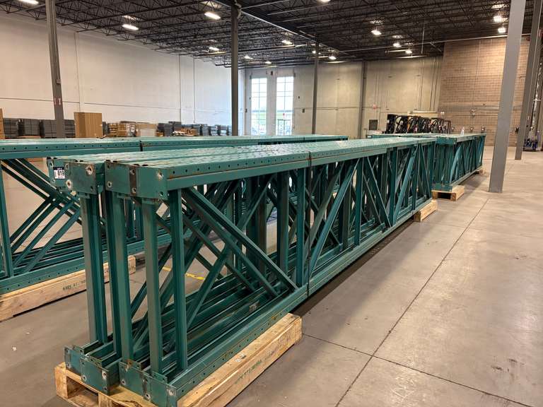 Lot of (8) 21'x42" Pallet Rack Uprights.