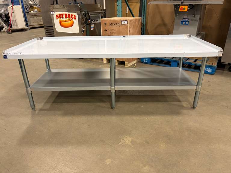 NEW 72" X 30" STAINLESS STEEL EQUIPMENT STAND WITH UNDERSHELF