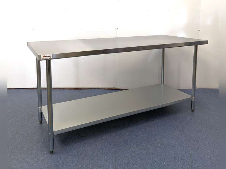 NEW 72" X 30" STAINLESS STEEL WORK TABLE, OMCAN 22075