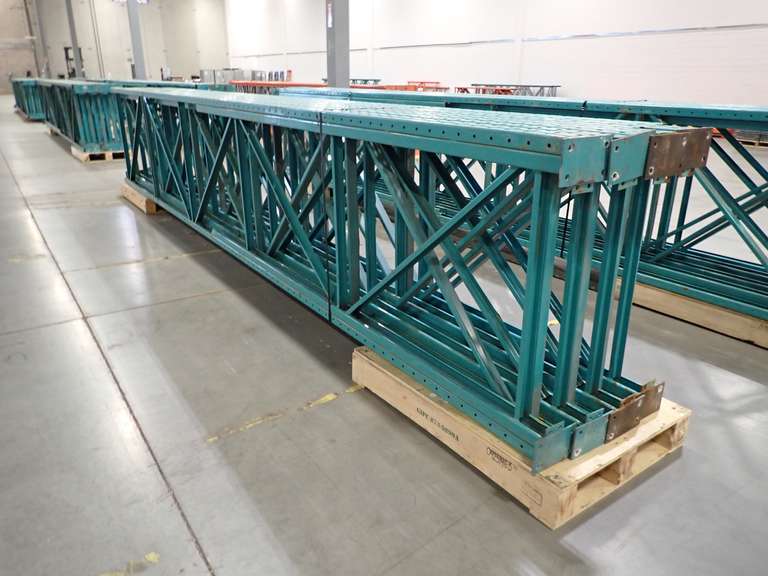Lot of (8) 21'x42" Pallet Rack Uprights.