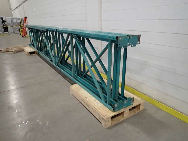 Lot of (4) 21'x42" Pallet Rack Uprights.