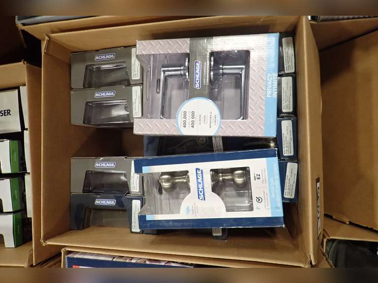 Lot of Approx. (15) Asst. Schlage Bed/Bath, Hall /Closet and Privacy Knob Sets.