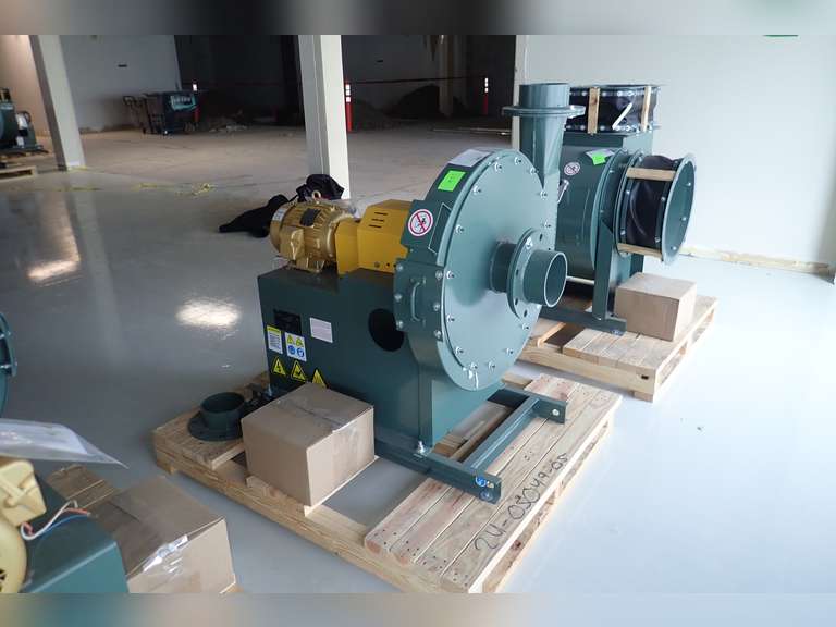 New York Blower EF-ATM-17 Size 2106S03 STL Arr-8 Flanged Inlet 06 830 CFM Pressure Blower.