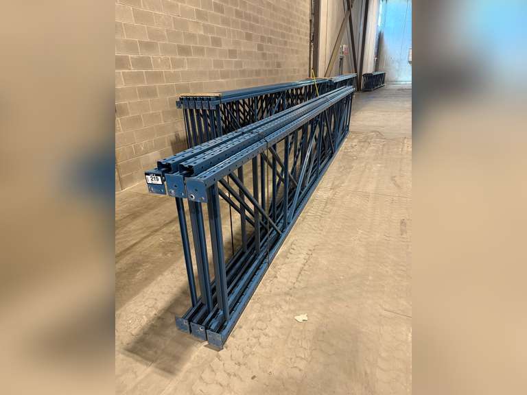 Lot of (5) 22' X 42" Unirack Pallet Rack Frames