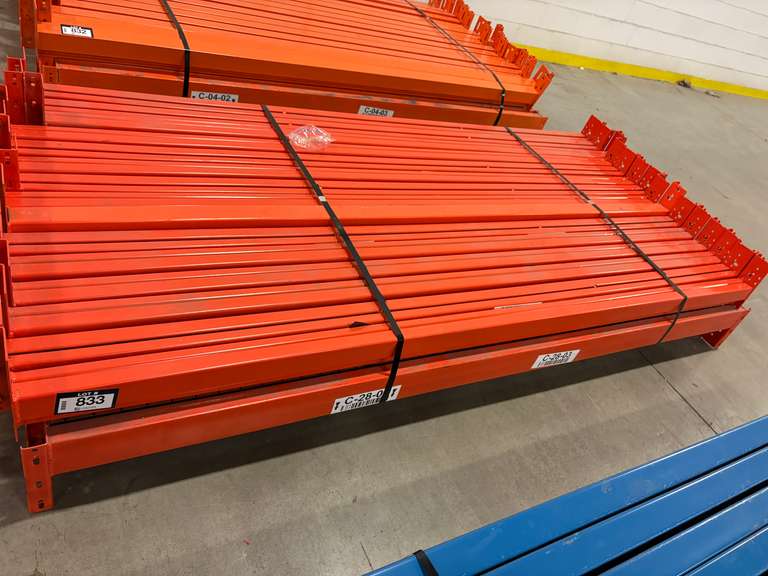 Lot of Approx. (32) Pallet Rack 8' Crossbeams.
