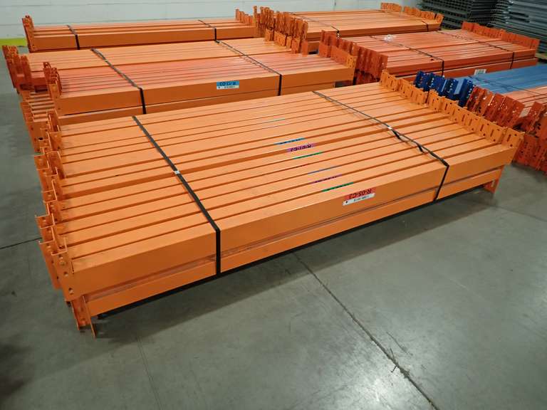 Lot of Approx. (32) Pallet Rack 8' Crossbeams.