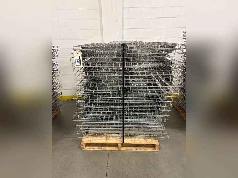 Lot of Approx. (29) Pallet Rack 46"x43" Wire Mesh Decking.