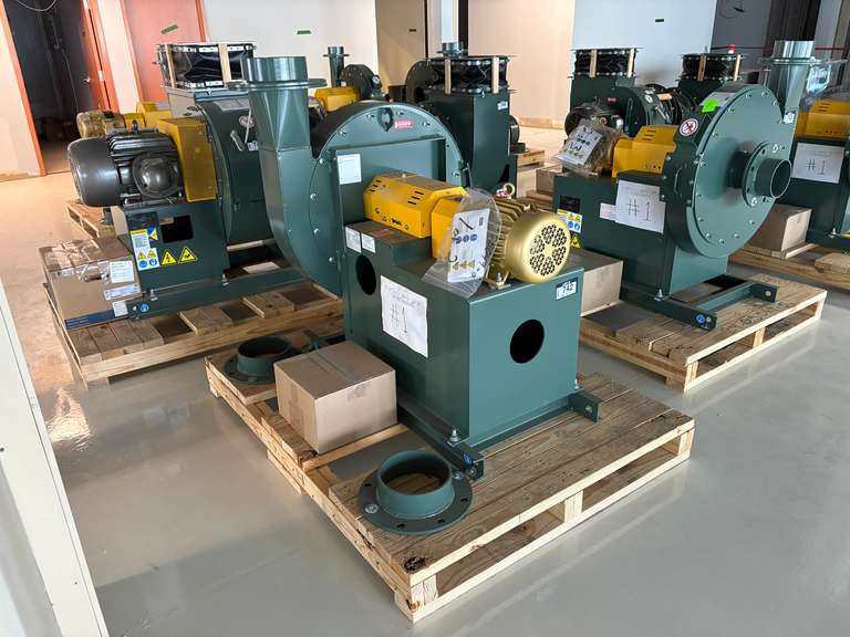 New York Blower EF-ATM-3 Size 1908S05 SLT Arr-8 Flanged Inlet 08 850 CFM Pressure Blower.