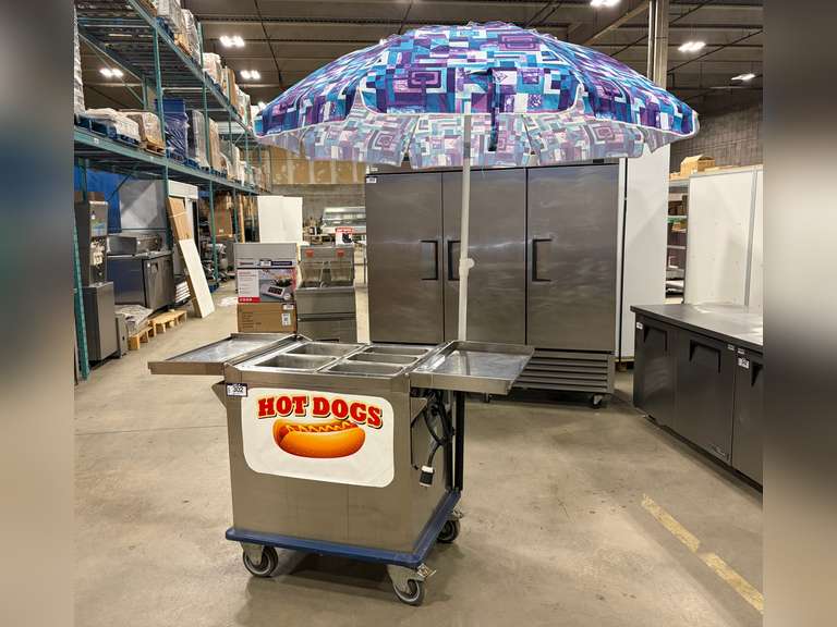 BURLODGE GTR-223 HEATED FOOD TRANSPORT CART /HOT DOG STEAMER
