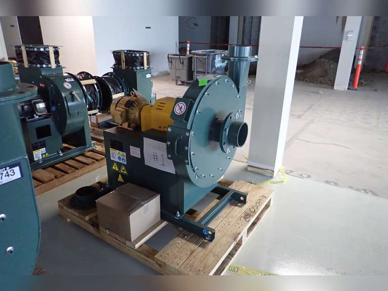 New York Blower EF-ATM-9 Size 2106S03 STL Arr-8 Flanged Inlet 06 830 CFM Pressure Blower.