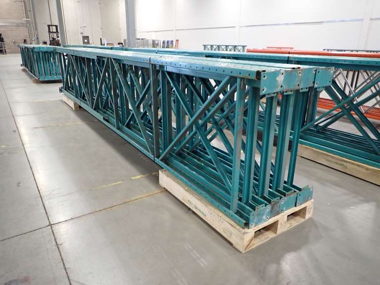 Lot of (8) 21'x42" Pallet Rack Uprights.