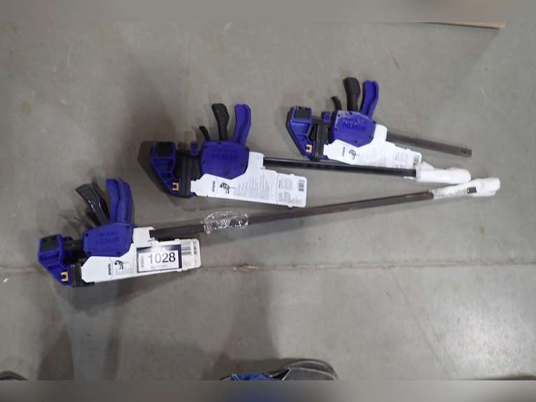 Lot of (4) Asst. Irwin Adjustable Clamps.