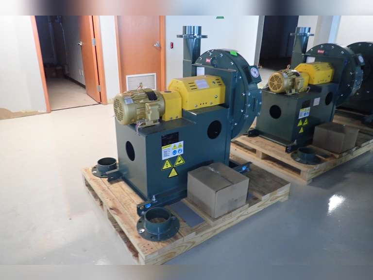 New York Blower EF-ATM-7 Size 2106S03 STL Arr-8 Flanged Inlet 06 830 CFM Pressure Blower.