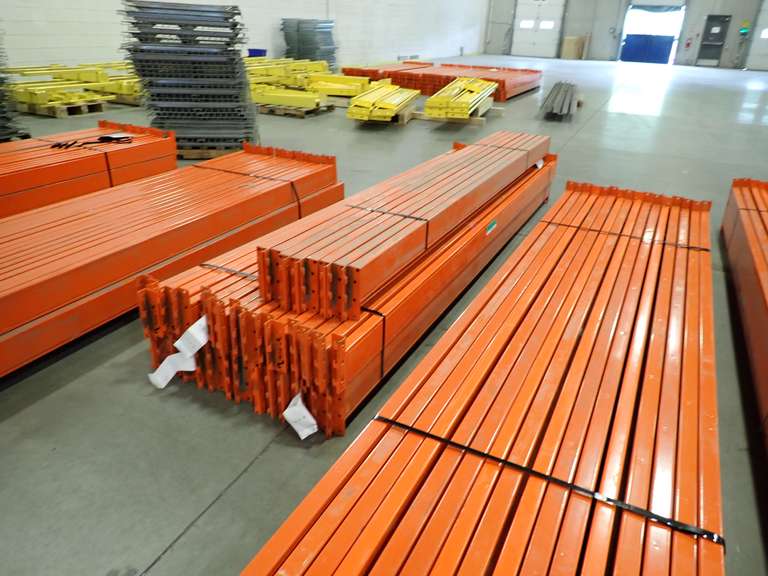 Lot of Approx. (8) Pallet Rack 11' Crossbeams and (32) Pallet Rack 12' Crossbeams.