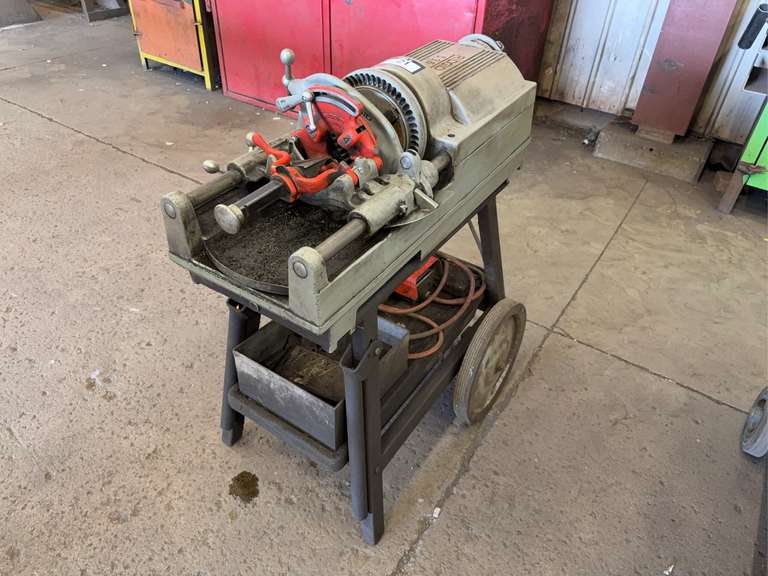 Ridgid 535 Threader w/ Pipe Cutter, Die Head, Reamer, and Foot Pedal, etc.