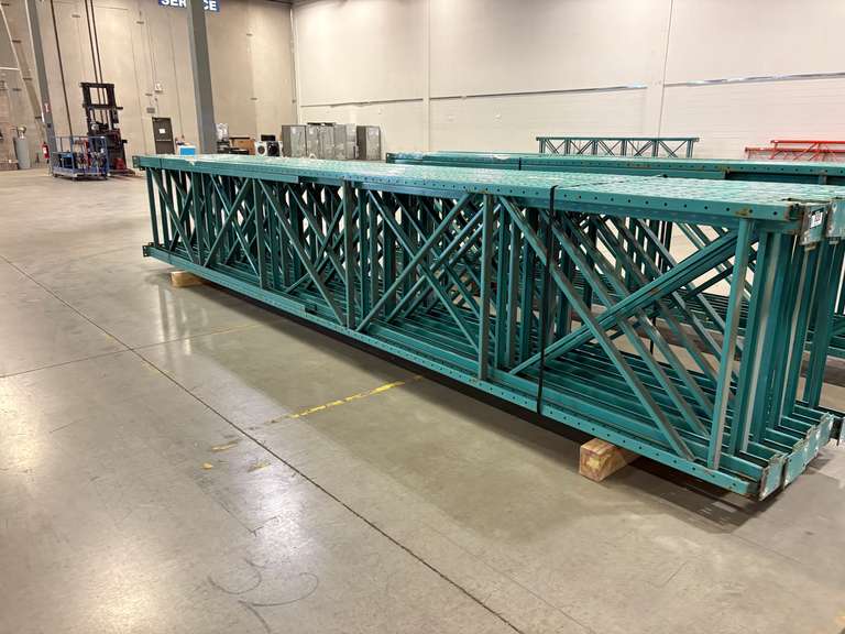 Lot of (11) 21'x42" Pallet Rack Uprights.