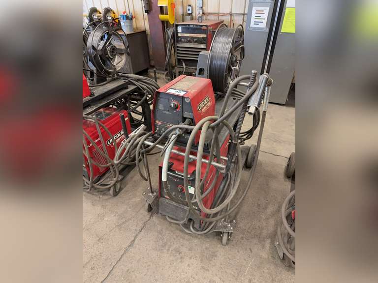 Lincoln Electric FlexTec 450 Welder w/ Lincoln Electric LF-72 Wire Feeder, Cart, Torch, Cables, Etc.