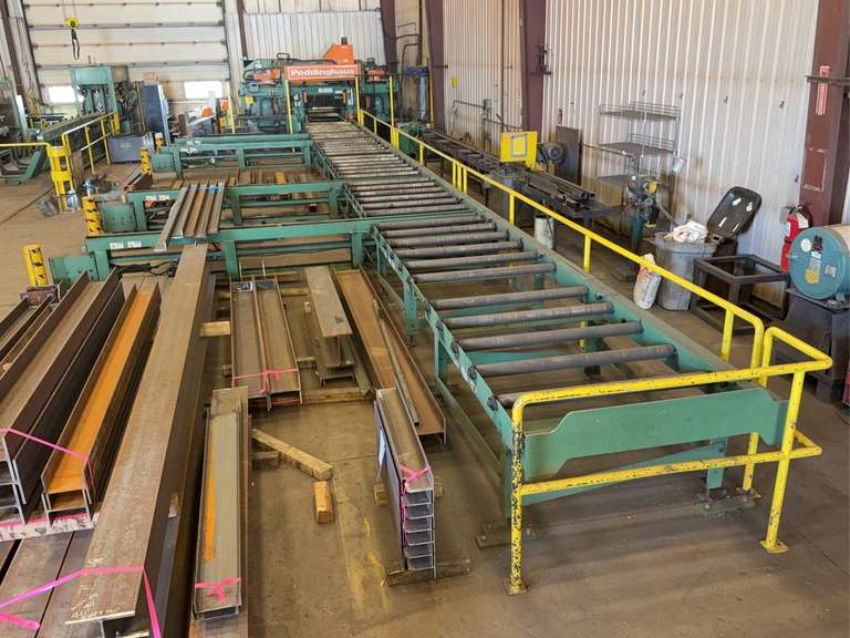 Peddinghaus Beam Line Including 2012 Peddinghaus PCD1100/3C Beam Drill, 2011 Peddinghaus Meba 1250-5