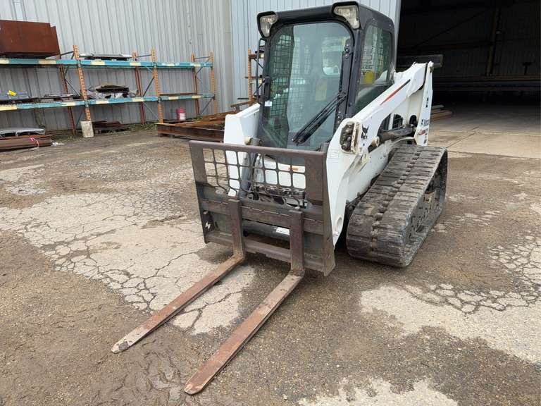 2012 Bobcat T630 Tracksteer w/ Pallet Forks, 840hrs Showing *Cannot be removed until Friday July 24t