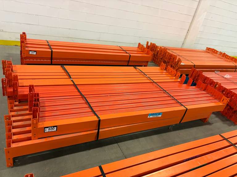 Lot of Approx. (32) Pallet Rack 8' Crossbeams.