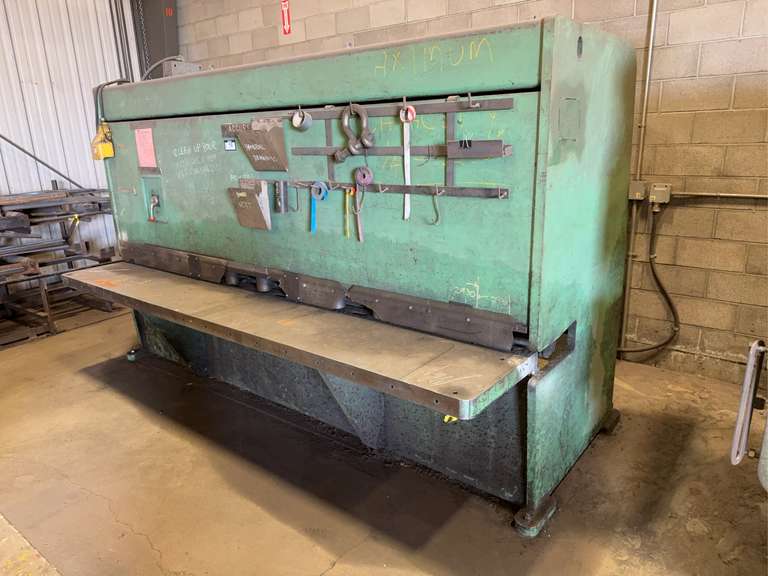 1978 Accupress 250 Ton 10’ Hydraulic Shear, 220V, 3PH
