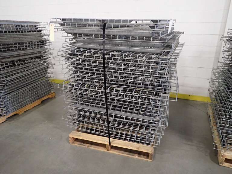 Lot of Approx. (30) Pallet Rack 46"x43" Wire Mesh Decking.
