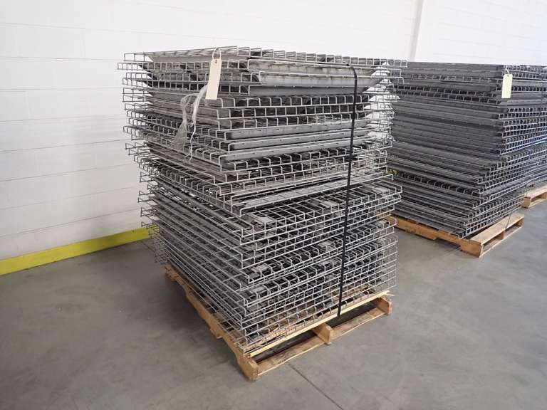 Lot of Approx. (30) Pallet Rack 46"x43" Wire Mesh Decking.