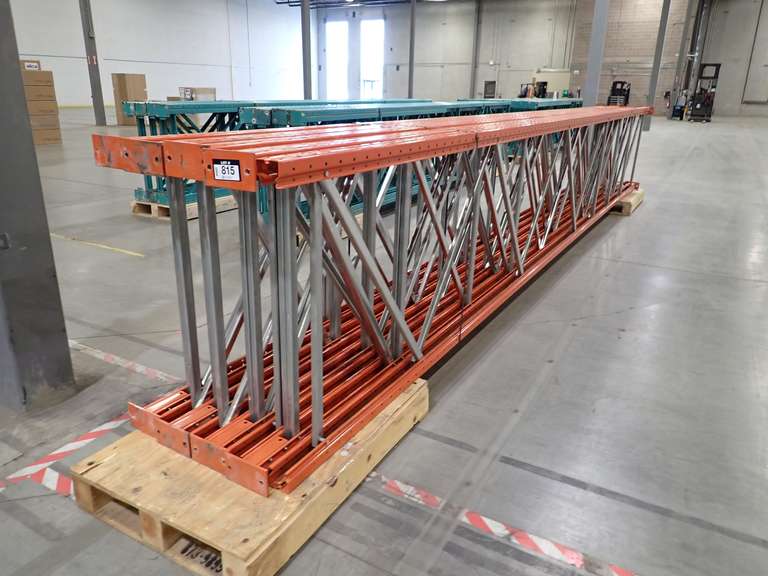 Lot of (8) 24'x42" Pallet Rack Uprights.