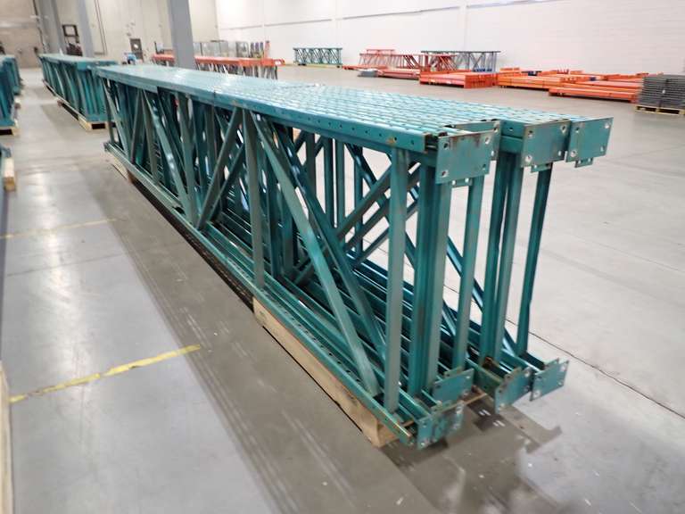 Lot of (8) 21'x42" Pallet Rack Uprights.