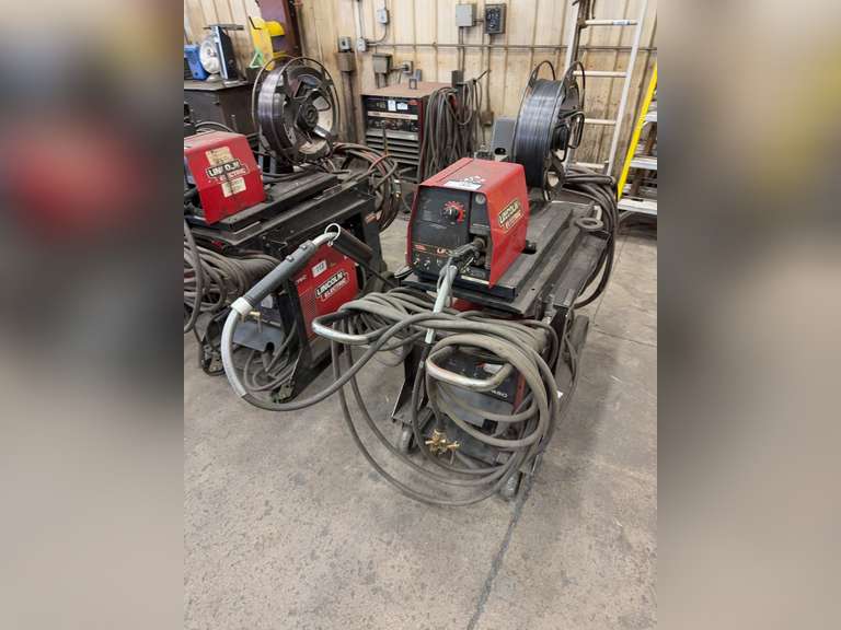 Lincoln Electric FlexTec 450 Welder w/ Lincoln Electric LF-72 Wire Feeder, Cart, Torch, Cables, Etc.