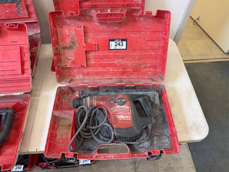 HILTI TE 40-AVR SDS Plus Combi-Hammer w/ Case