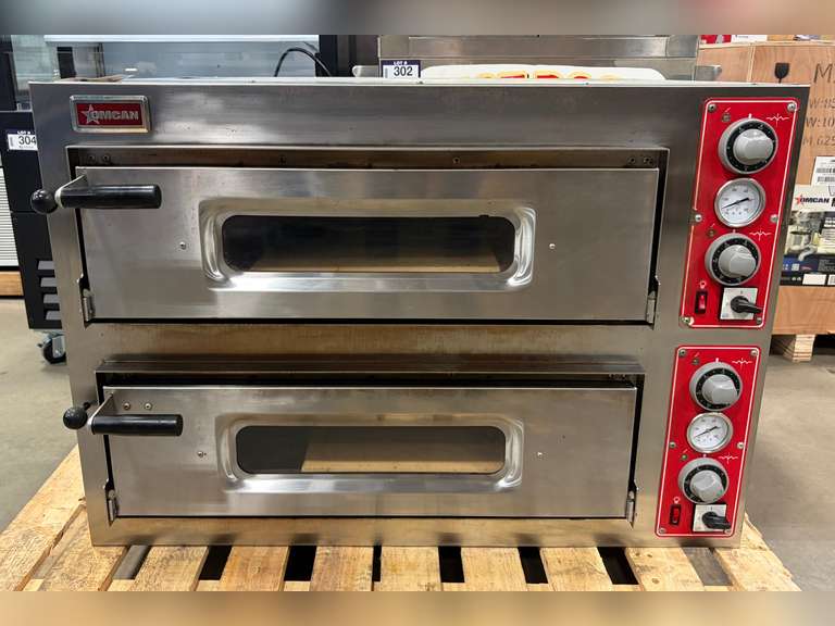 OMCAN MAX 8 DOUBLE CHAMBER PIZZA OVEN - MADE IN ITALY