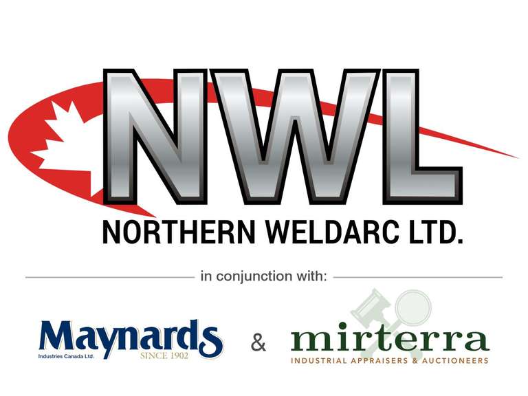 Unreserved Timed Online Receivership Auction of Northern Weldarc Ltd. in Conjunction Maynards Auction & Mirterra Auction