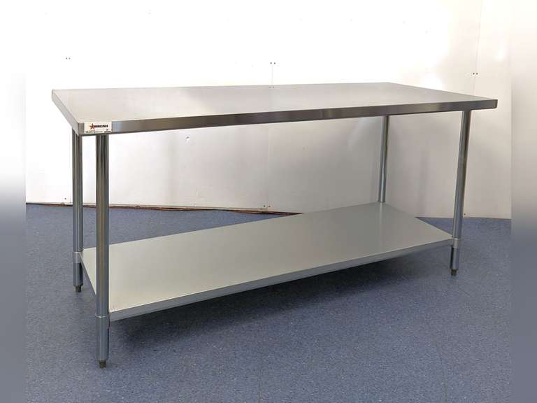 NEW 72" X 30" STAINLESS STEEL WORK TABLE, OMCAN 22075