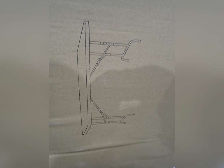 Lot of (4) 30"x72" Height Adjustable Plastic Folding Tables.