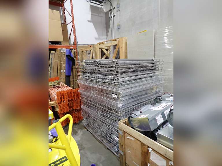 Lot of (46) 45-1/2" x 43" Wire Pallet Racking Decks.
