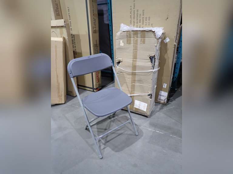 Lot of (10) Plastic Folding Chairs.