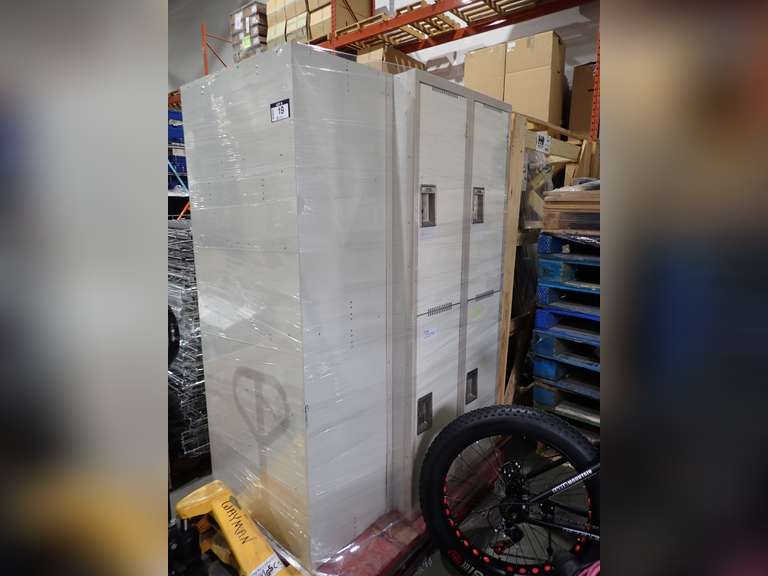 Lot of (3) 4-Door Lockers.