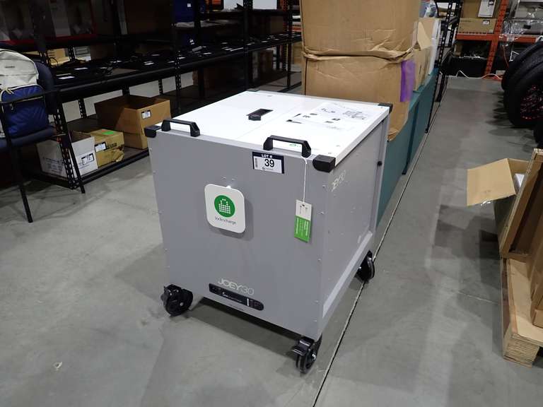 LocknCharge Joey 30 MK4 Multi Device Charging Cart w/ 30 Bay Store and Charge Slots.